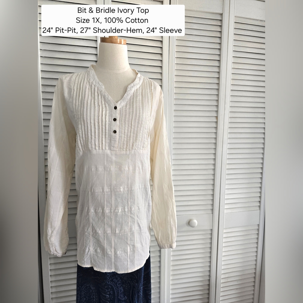 Bit & Bridle Ivory Women's Top
